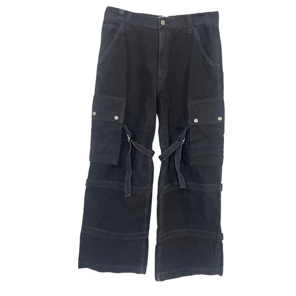AGOLDE Elliot Denim Pants in Oil 31 New Mens Baggy Cargo Jeans - Picture 6 of 15